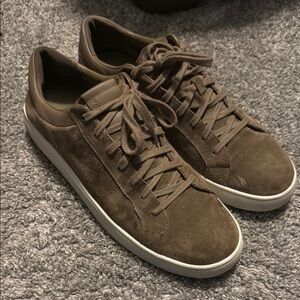 Vince Men's Draco Brown Suede Sneakers